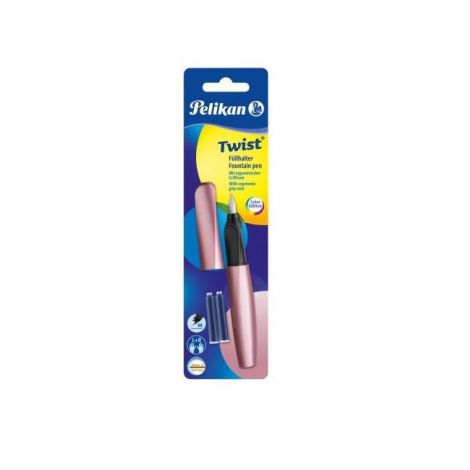 Pióro wieczne Pelikan Twist Różowo-czarne - 3